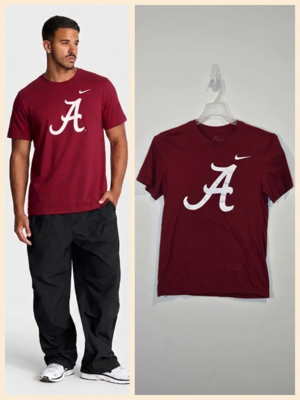 Nike Alabama Crimson Tide T-shirt crimson red size S gently used